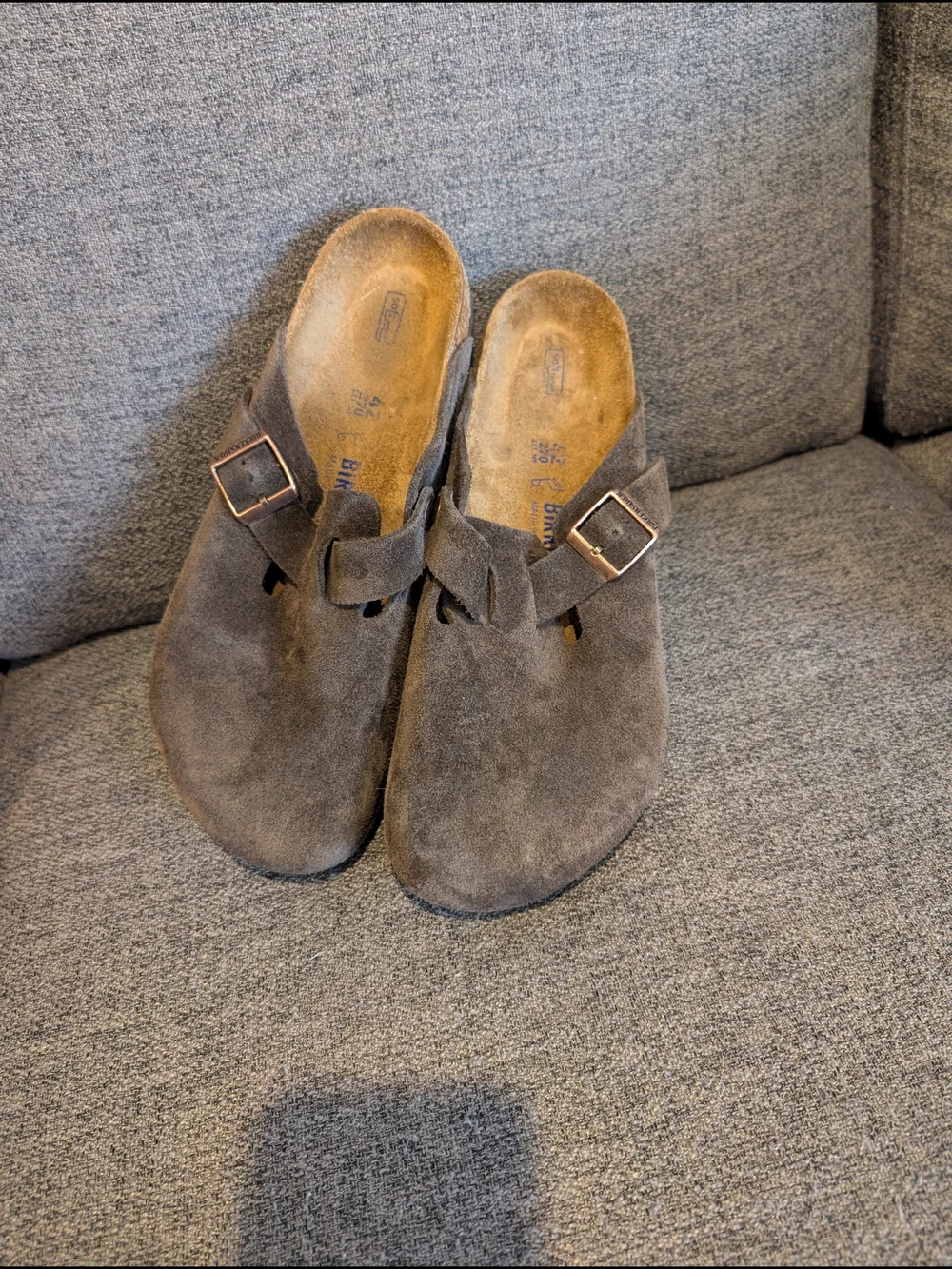 Birkenstock suede upper